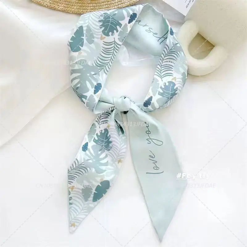 Silk Satin Scarf Bag Handle