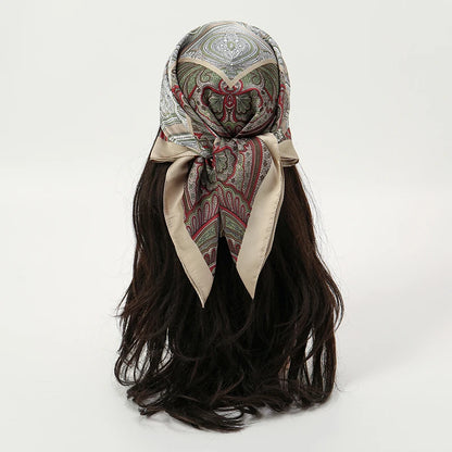 Floral Square Silk Scarf