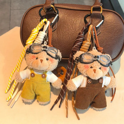 Plush Bear Bag Charm Keychain