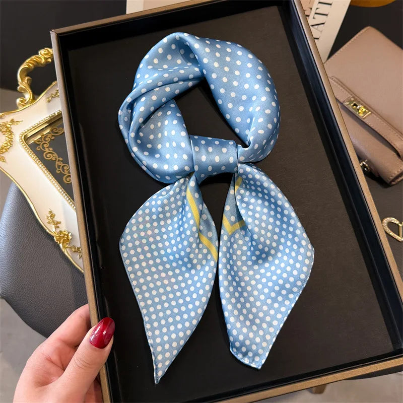 Polka Dot Silk Scarf