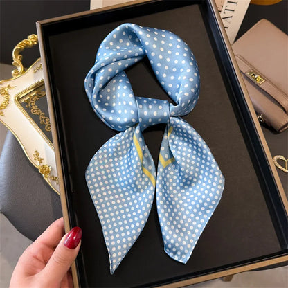Polka Dot Silk Scarf