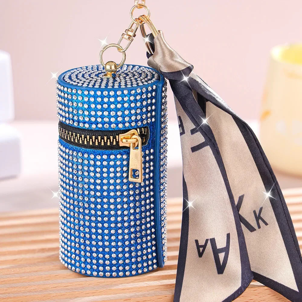 Rhinestone Lipstick Coin Purse