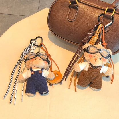 Plush Bear Bag Charm Keychain
