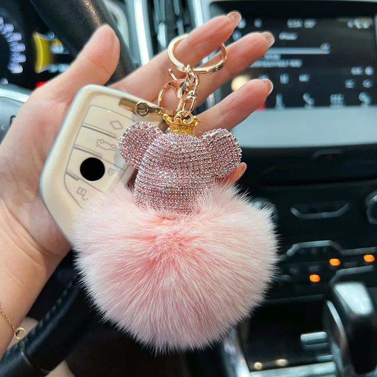 Diamond Bear Keychain & Bag Charm