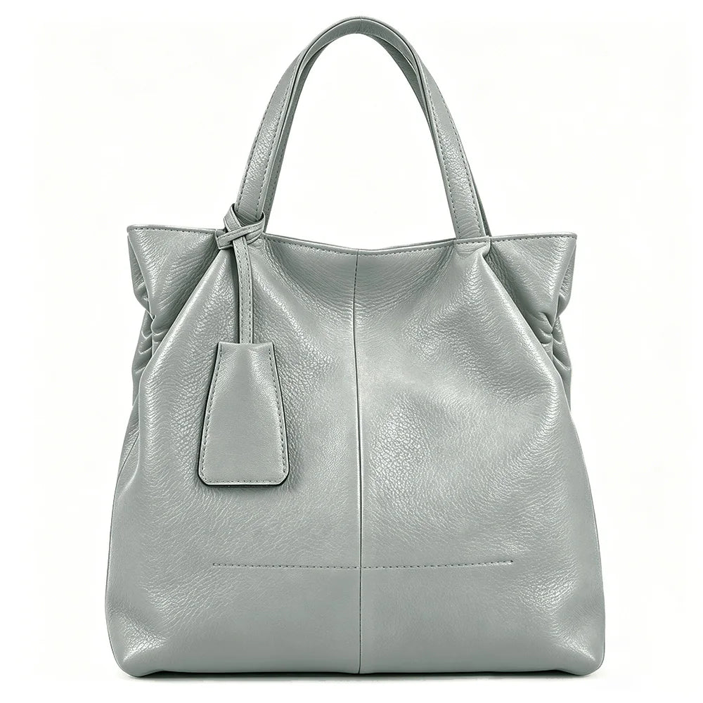 Soft Ruched Bucket Shoulder Bag