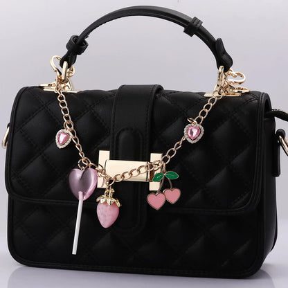 Crystal Cherry Bag Charm