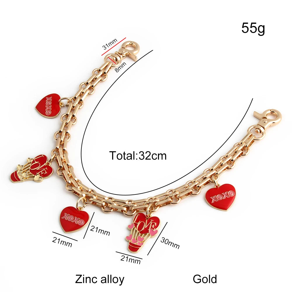 Romantic Love Bag Extension Chain