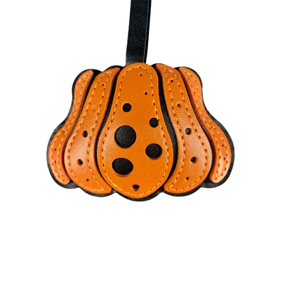 Leather Pumpkin & Chestnut Bag Charm