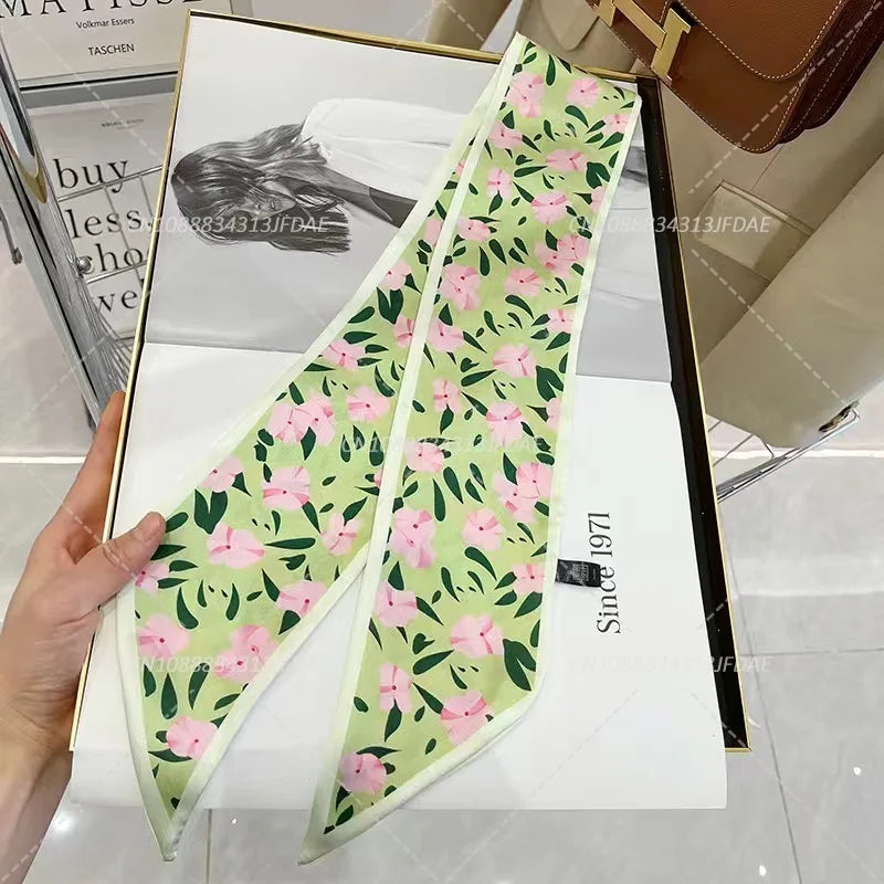 Silk Satin Scarf Bag Handle