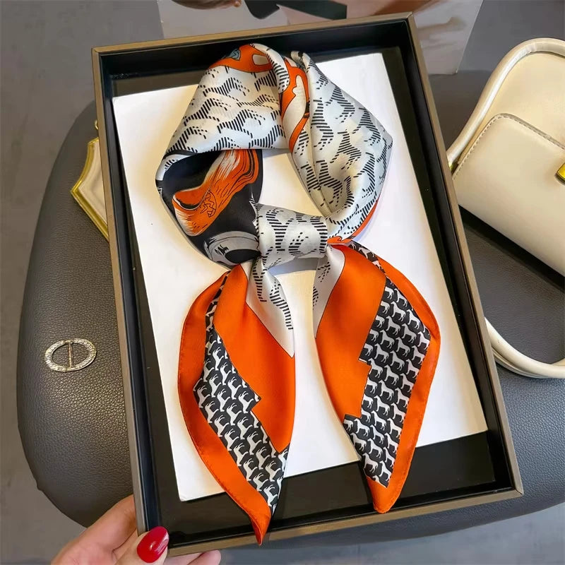 Luxury Print Square Scarf