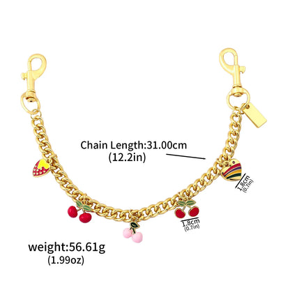 Strawberry Cherry Bag Chain Charm