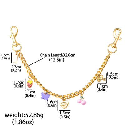 Strawberry Cherry Bag Chain Charm