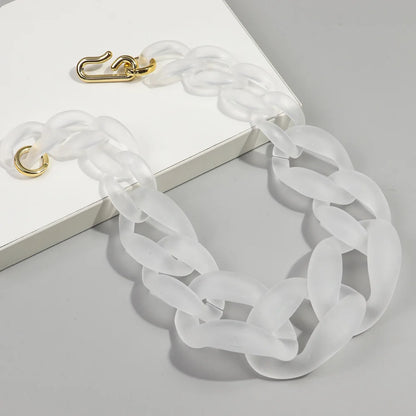 Matte Colorful Acrylic Big Chunky Chain