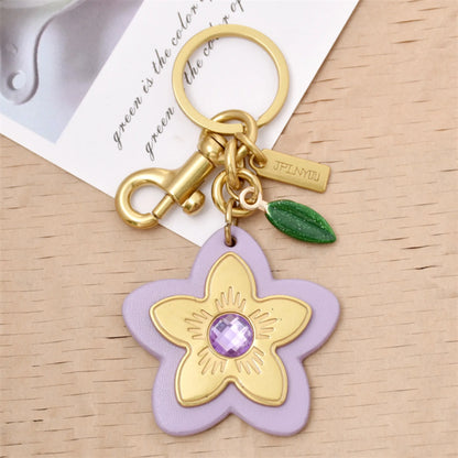 Sweet Flower & Leaf Keychain