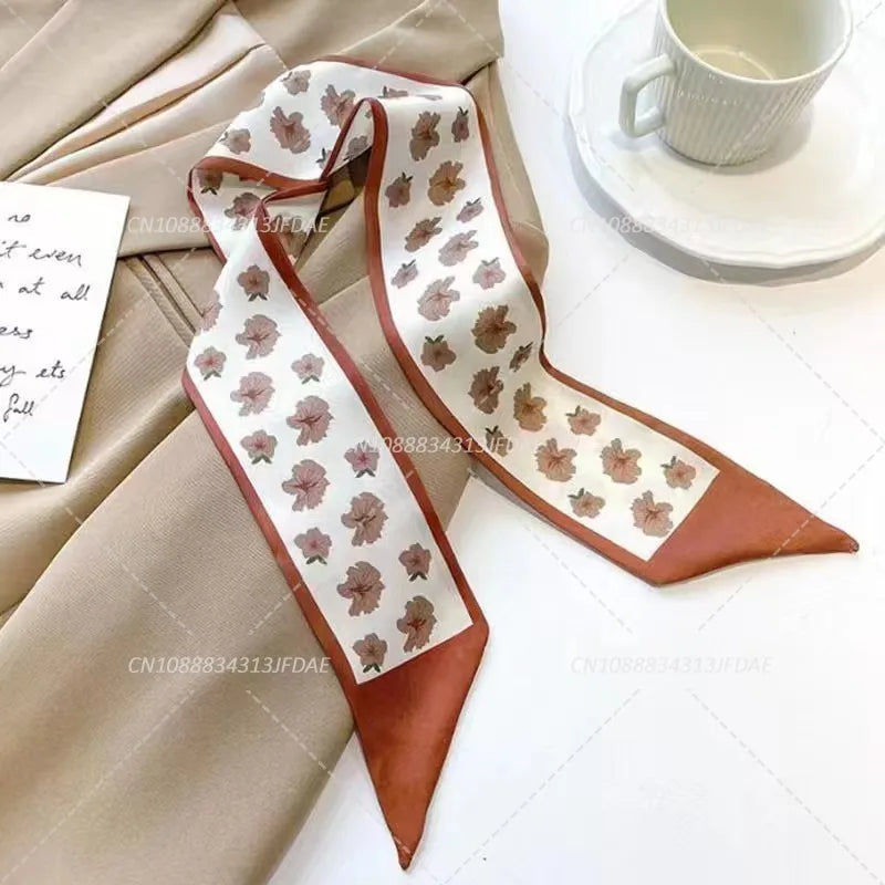 Silk Satin Scarf Bag Handle