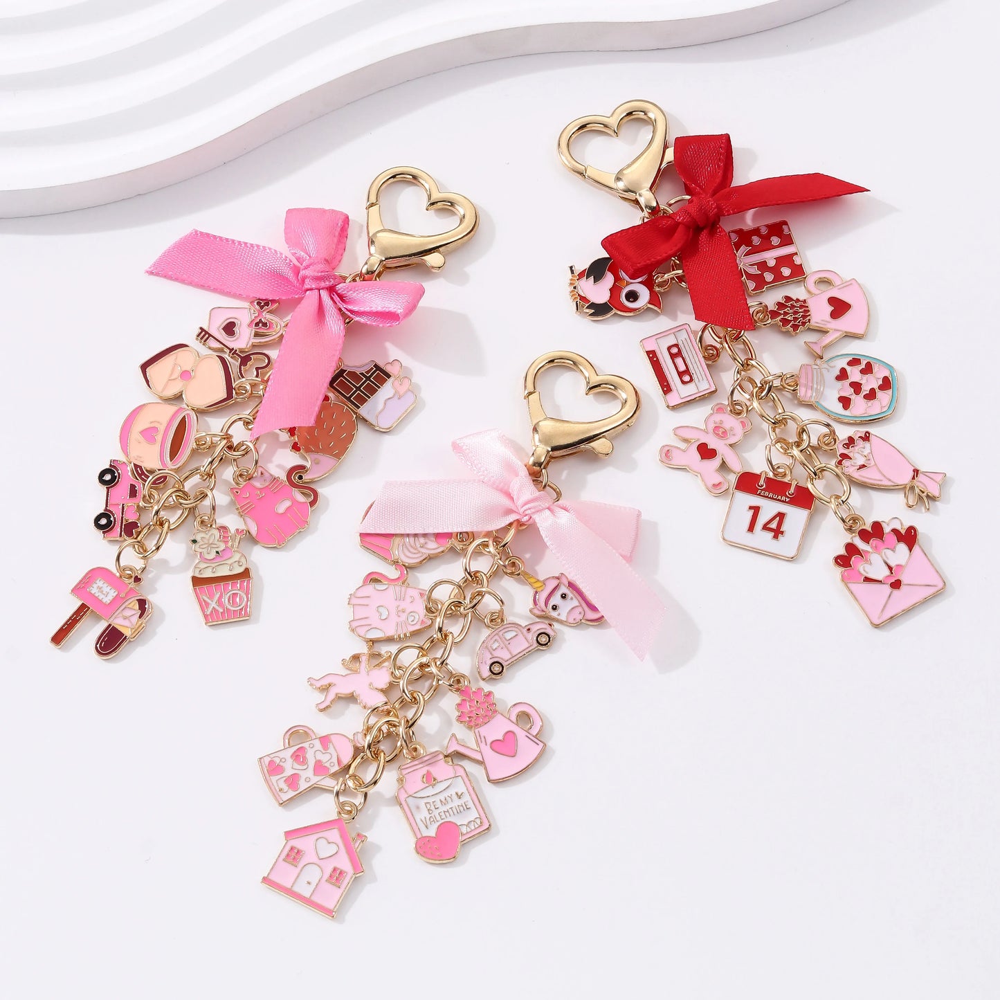 Love Letter Cake Keychain