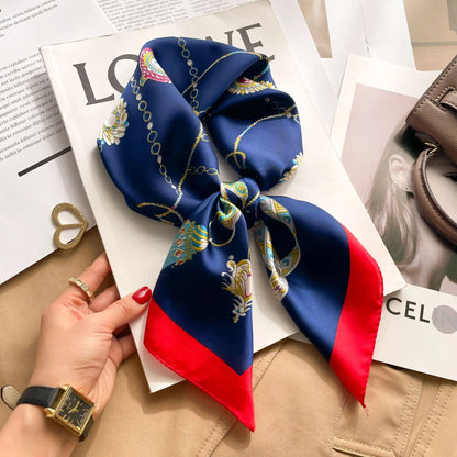 Floral Silk Square Scarf